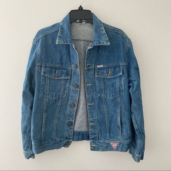 Guess Jackets & Blazers - Vintage Guess Georges Marciano Denim Jean Trucker Jacket L